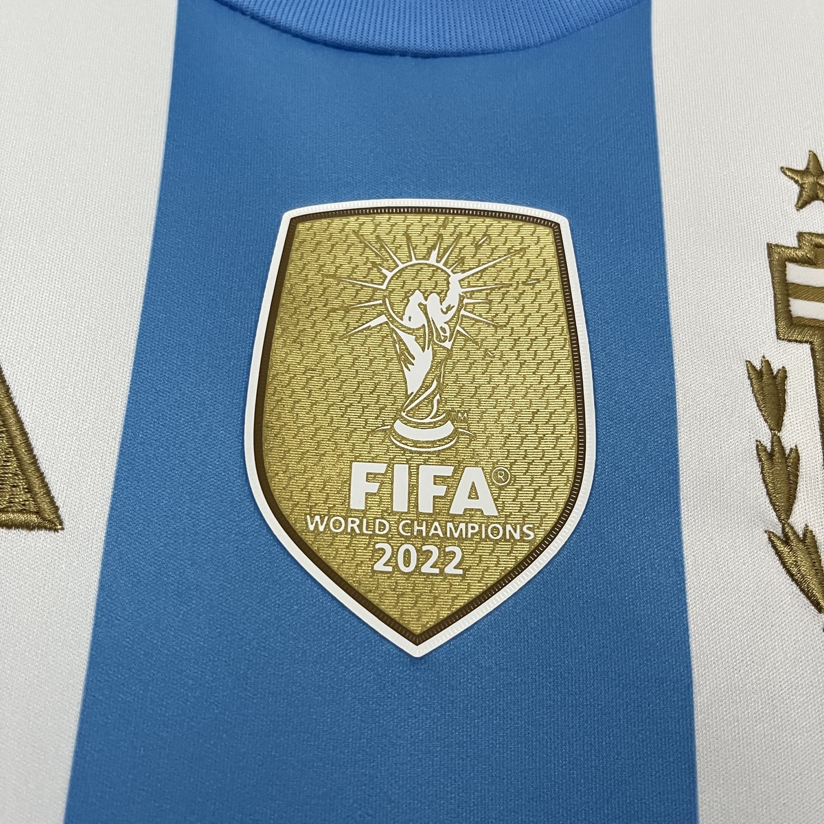 Camisa Argentina I 24/25 Patch Campeão Mundial Masculino Torcedor 4 Camisa Argentina I 24/25 Patch Campeão Mundial Masculino Torcedor - Imagem 4
