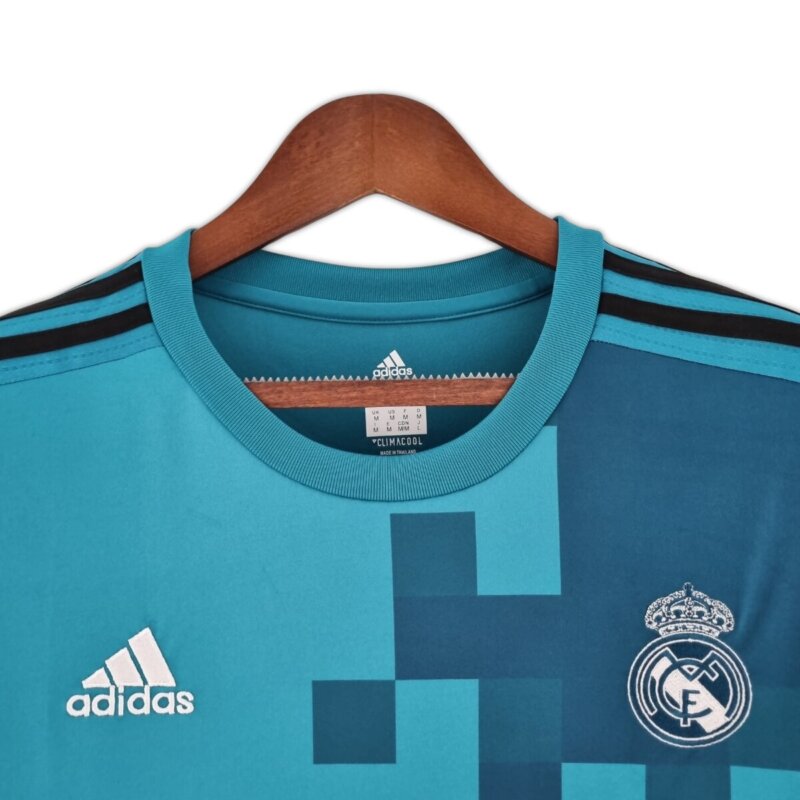 Camisa Retrô Manga Longa Real Madrid III 2017/18 Masculino - Image 5