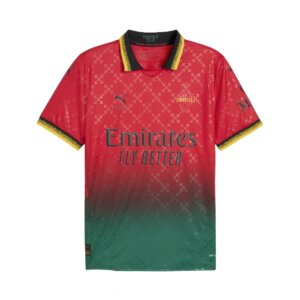 Camisa do Milan IV 2024/2025 Vermelho e Verde Marculina Torcedor