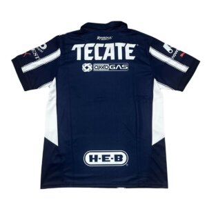 Costa da camisa titular do monterrey 2024/2025 braca e azul marinho listrada masculina torcedor