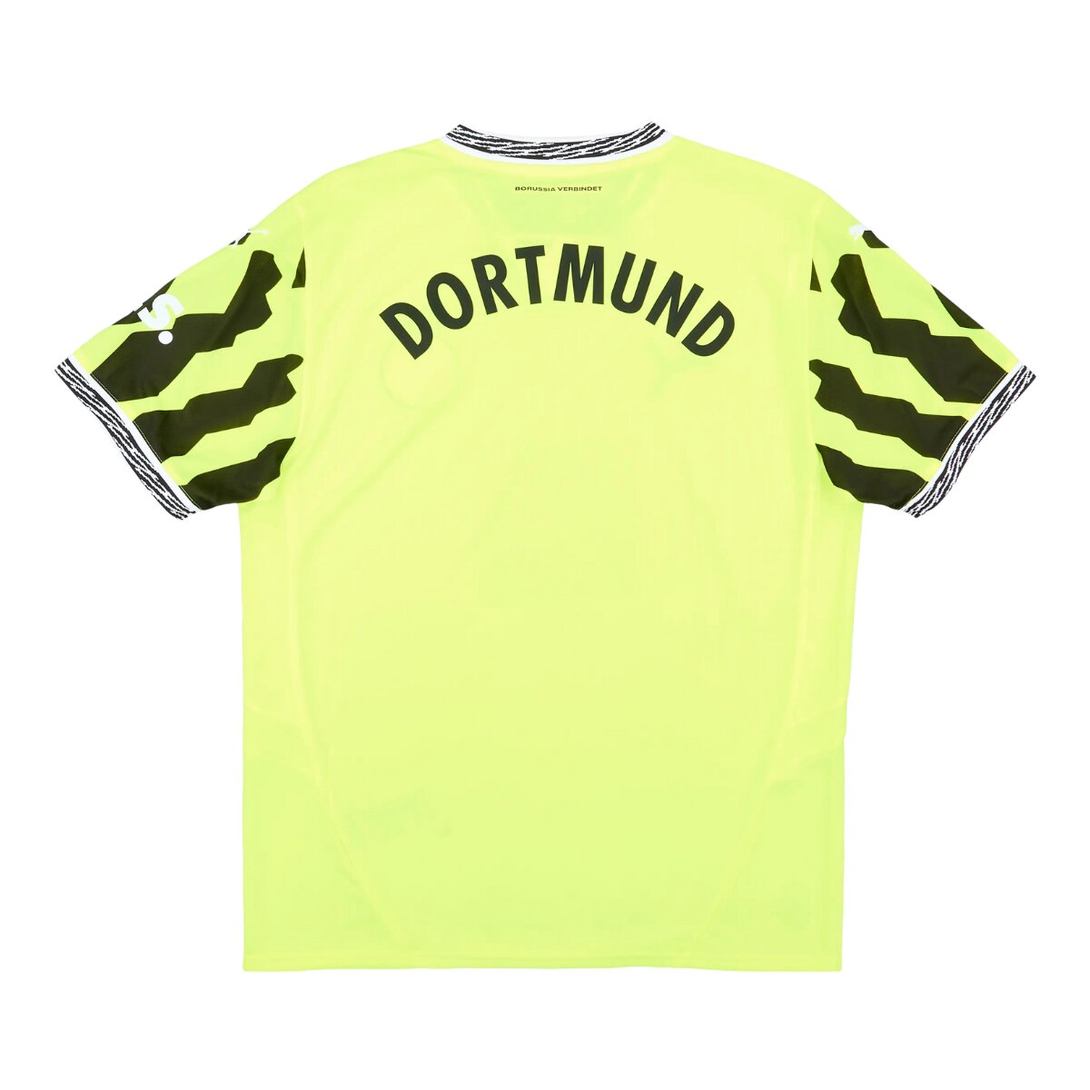 Camisa Borussia Dortmund Anos 90 25/26 Masculina Torcedor 2 costas da camisa do borussia dortmund especial anos 90 amarela
