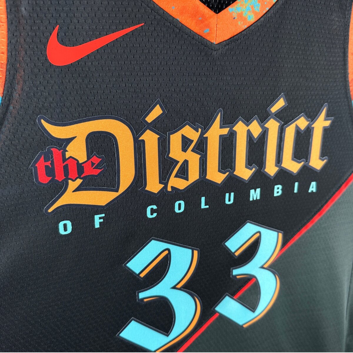 Regata NBA Washington Wizards City Edition 23/24 Swingman 5 Regata NBA Washington Wizards City Edition 23/24 Swingman - Imagem 5