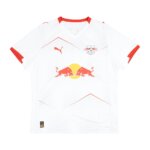 Camisa RB Leipzig 2025/26 masculina - uniforme branco com detalhes vermelhos
