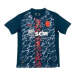Camisa Shakhtar Donetsk II 25/26 Masculina Torcedor azul marinho com faixa central gradiente e detalhes em lava vulcânica