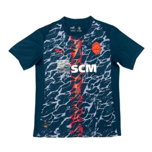 Camisa Shakhtar Donetsk II 25/26 Masculina Torcedor azul marinho com faixa central gradiente e detalhes em lava vulcânica