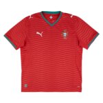 Camisa Portugal I 26/27 masculina torcedor vermelha com grafismo ondulado