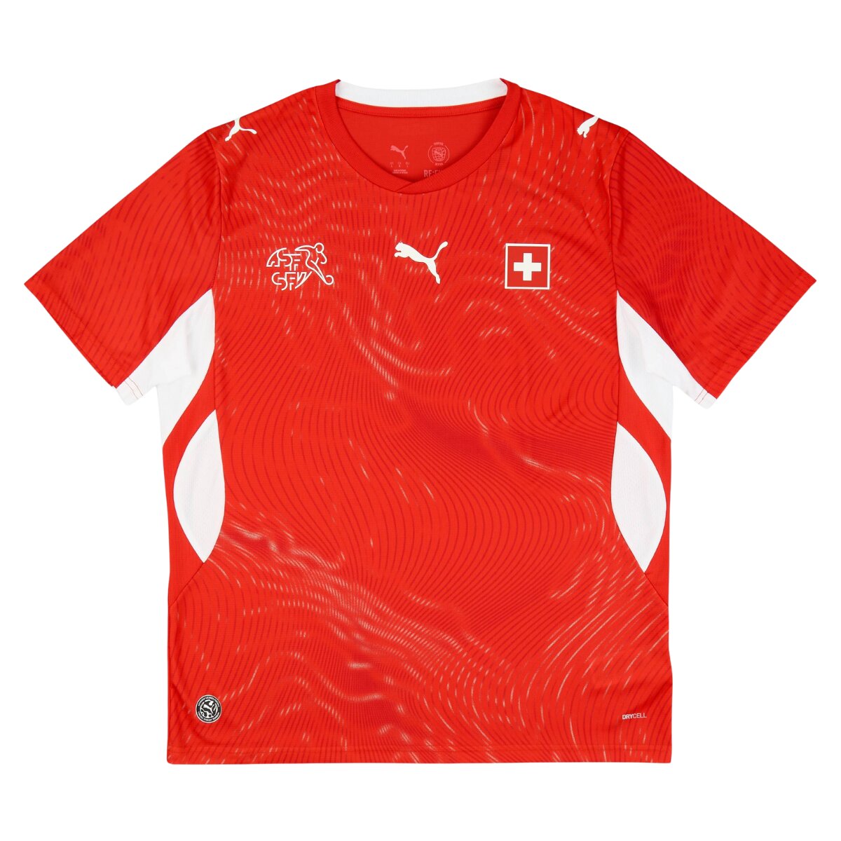 Camisa Suíça I 26/27 Masculina Torcedor 1 Camisa da seleção da Suíça 2026 vermelha com detalhes em branco