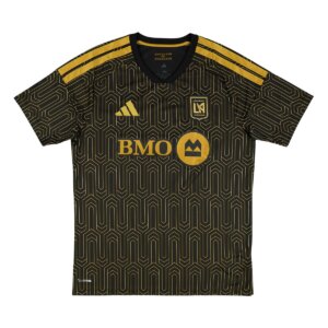 Camisa Los Angeles FC I 26-27 Masculina Torcedor preta com detalhes dourados