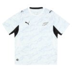 Camisa Nova Zelândia II 26/27 Masculina Torcedor branca com detalhes pretos uniforme All Whites