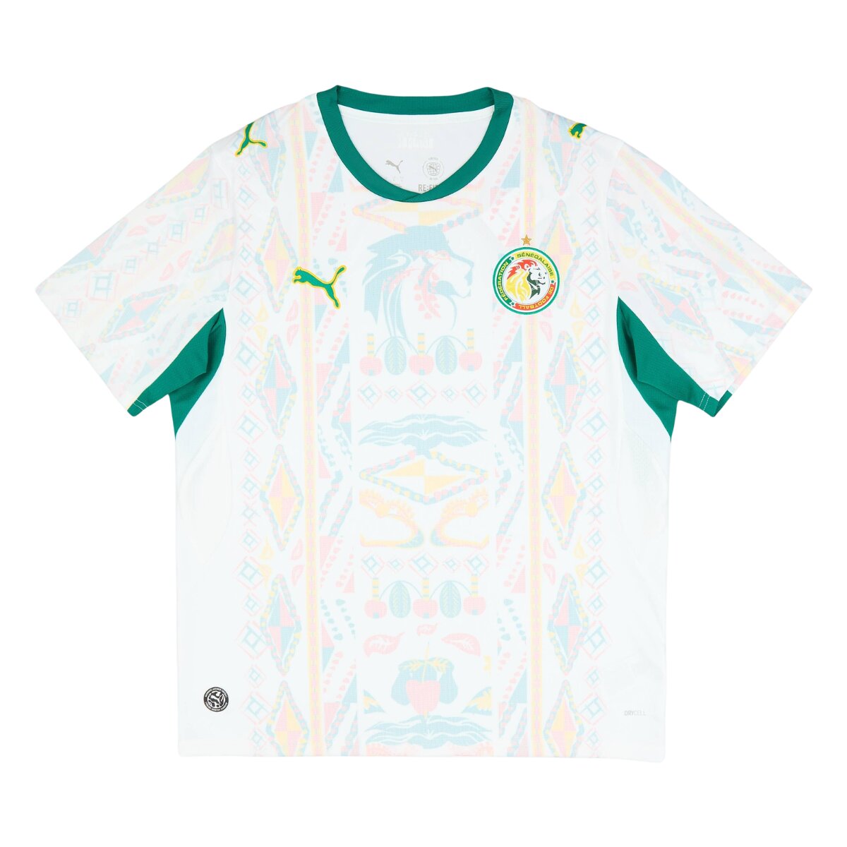 Camisa Senegal I 26/27 Masculina Torcedor 1 A Camisa Senegal I 26/27 Masculina Torcedor traz base branca com detalhes em verde