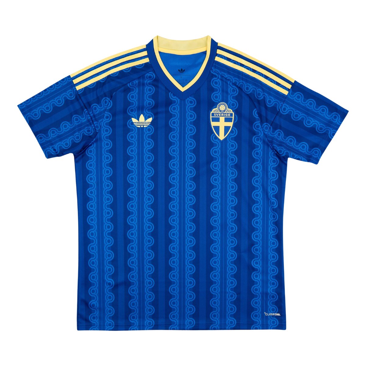 Camisa Suécia II 26/27 Masculina Torcedor 1 Camisa Suécia II 26/27 Masculina Torcedor azul com detalhes amarelos