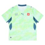 Camisa Suíça 26/27 reserva branca masculina com detalhes vermelhos uniforme torcedor moderno