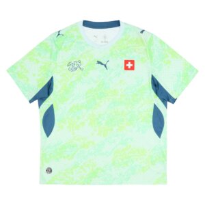 Camisa Suíça 26/27 reserva branca masculina com detalhes vermelhos uniforme torcedor moderno