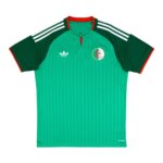 Camisa Seleção Argélia reserva 26/27 verde com dois tons e detalhes em vermelho modelo torcedor