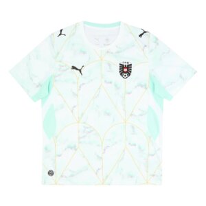 Camisa Seleção Áustria reserva 26/27 masculina branca com detalhes em vermelho design moderno torcedor