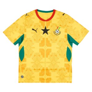 Camisa Gana 2026/ 2027 reserva amarela masculina torcedor com design moderno e detalhes culturais