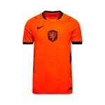Camisa titular da Holanda 26/27 laranja com detalhes preto masculina torcedor