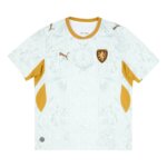 Camisa República Tcheca reserva 26/27 branca com detalhes em dourado modelo torcedor