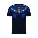 Camisa reserva do Uruguai 26/27 azul escuro com padrão gráfico asas masculina torcedor