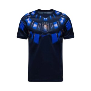 Camisa reserva do Uruguai 26/27 azul escuro com padrão gráfico asas masculina torcedor