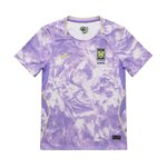 Camisa reserva da Coreia do Sul 26/27 roxa com padrão gráfico floral Mugunghwa masculina torcedor