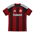 Camisa titular Frankfurt 26/27, vermelha e preta.