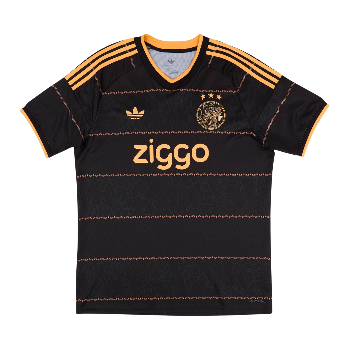 Camisa Ajax II 26/27 Masculina Torcedor 1 Camisa Ajax II 26/27 Masculina Torcedor Preta