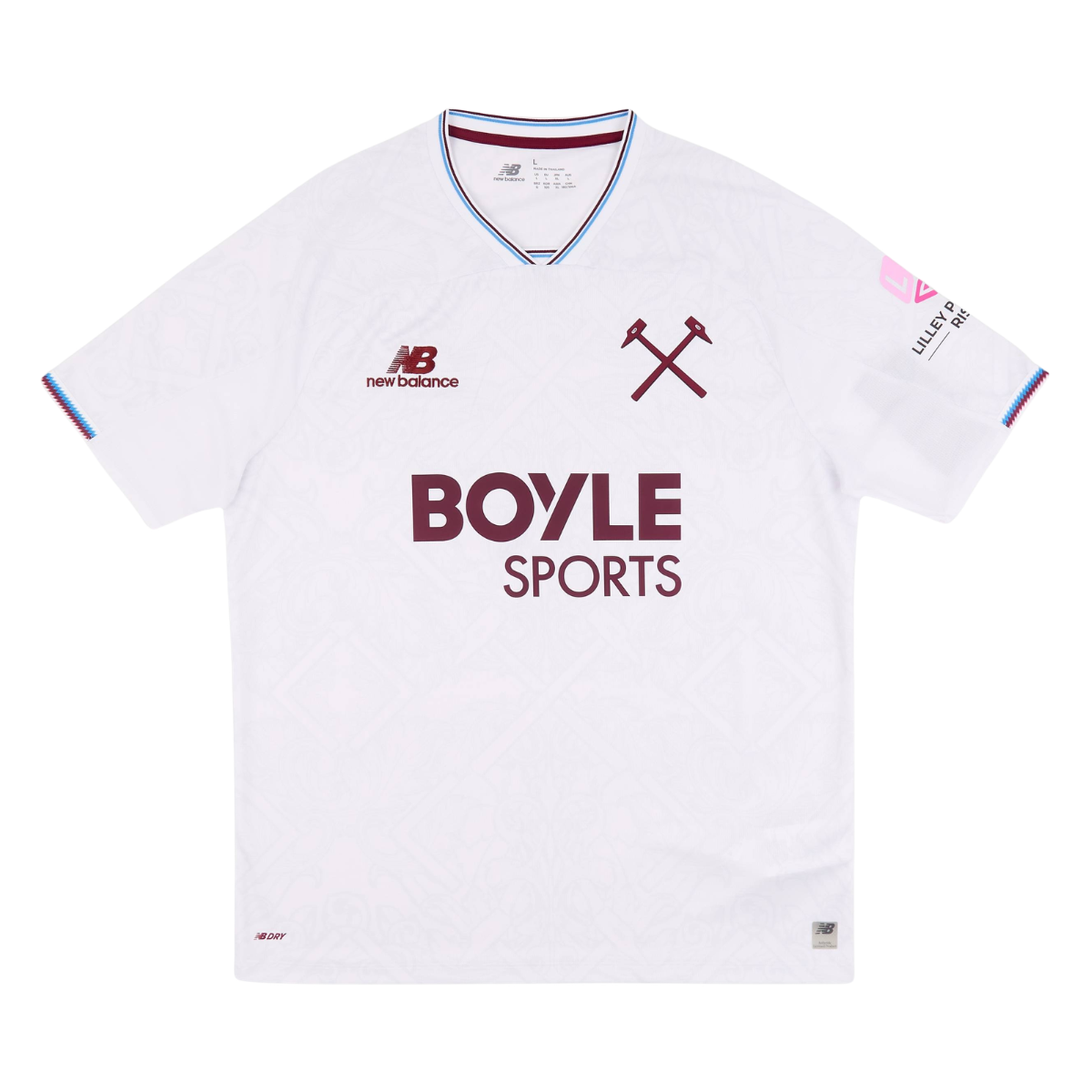 Camisa West Ham II 26/27 Masculina Torcedor 1 Camisa West Ham II 26/27 Masculina Torcedor branca