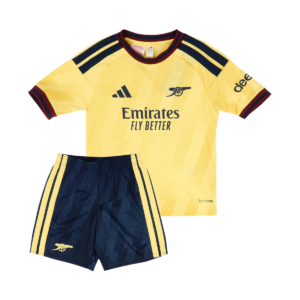 Kit Infantil Arsenal III 26/27 amarelo com camisa e calção
