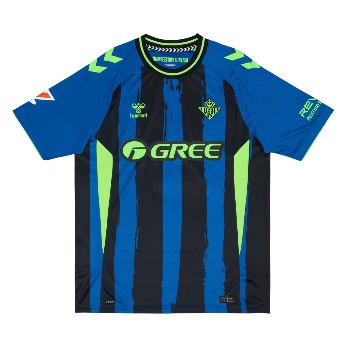 Camisa Real Betis III 26/27 Masculina Torcedor 1 Camisa Real Betis Azul e Preta 26/27 com detalhes verde-limão